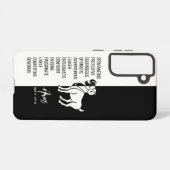 Aries Zodiac Sign Samsung Galaxy Hoesje (Achterkant horizontaal)