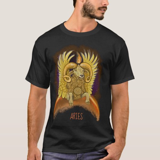 Aries Zodiac Sign T-Shirt (Voorkant)