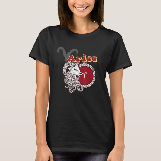 Aries Zodiac Sign T-shirt (Voorkant)