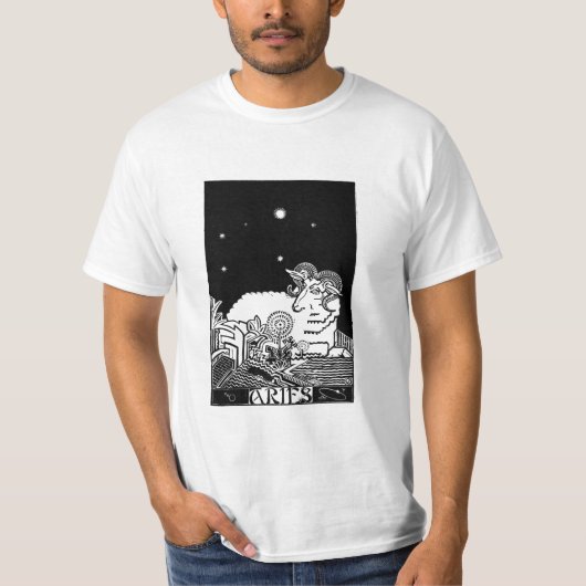 Aries Zodiac Sign T-shirt (Voorkant)