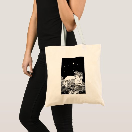Aries Zodiac Sign Tote Bag (Voorkant (product))