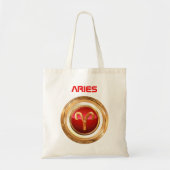 Aries Zodiac Sign Tote Bag (Voorkant)