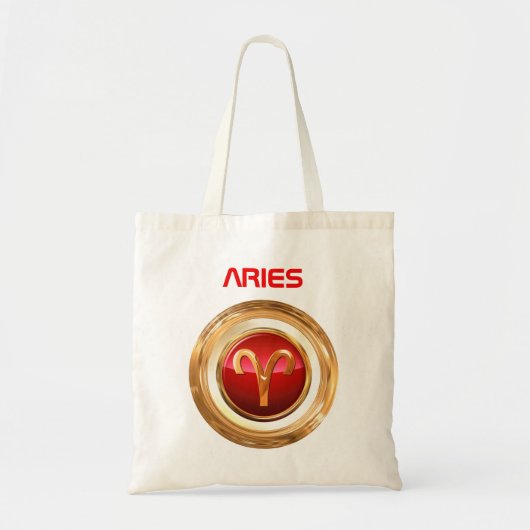 Aries Zodiac Sign Tote Bag (Voorkant)