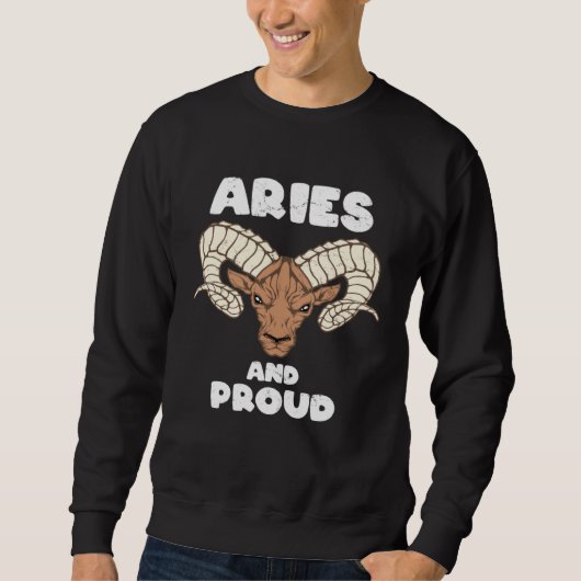 Aries Zodiac Sign Trui (Voorkant)