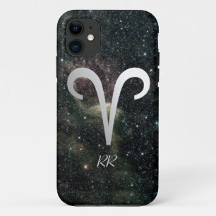 Aries Zodiac Star Sign On universum iPhone 11 Hoesje