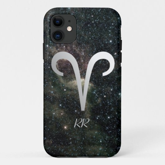 Aries Zodiac Star Sign On universum Case-Mate iPhone Case (Achterkant)