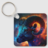 Aries Zodiac Star Sign Sleutelhanger (Voorkant)