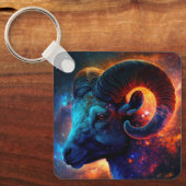 Aries Zodiac Star Sign Sleutelhanger (Voorkant)