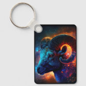 Aries Zodiac Star Sign Sleutelhanger (Voorkant)