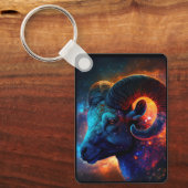 Aries Zodiac Star Sign Sleutelhanger (Voorkant)