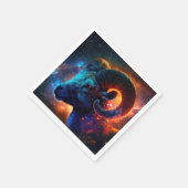 Aries Zodiac Star Sign - Vivid Artistic Napkins Servet (Hoek)