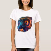 Aries Zodiac Star Sign Woman's Basic T-Shirt (Voorkant)