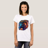 Aries Zodiac Star Sign Woman's Basic T-Shirt (Voorkant volledig)