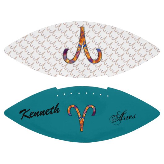 Aries Zodiac Symbol Element van Kenneth Yoncich American Football (Panelen)