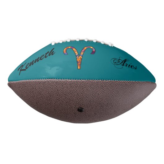 Aries Zodiac Symbol Element van Kenneth Yoncich American Football (Gedraaid 270)