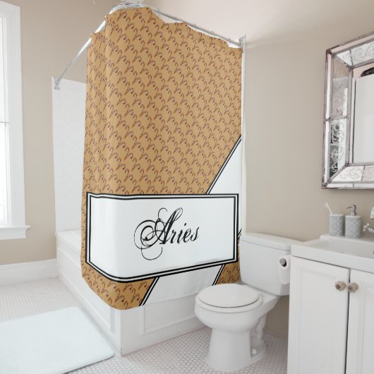 Aries Zodiac Symbol Element van Kenneth Yoncich Douchegordijn (In situ)