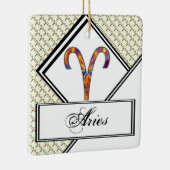 Aries Zodiac Symbol Element van Kenneth Yoncich Keramisch Ornament (Rechts)