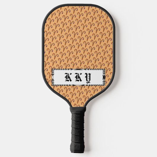 Aries Zodiac Symbol Element van Kenneth Yoncich Pickleball Paddle (Achterkant)
