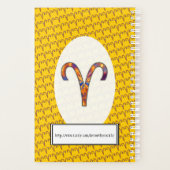 Aries Zodiac Symbol Element van Kenneth Yoncich Planner (Achterkant)