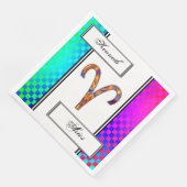 Aries Zodiac Symbol Element van Kenneth Yoncich Servet (Hoek)