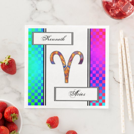 Aries Zodiac Symbol Element van Kenneth Yoncich Servet (Insitu)