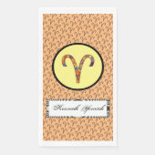 Aries Zodiac Symbol Element van Kenneth Yoncich Servet (Voorkant)