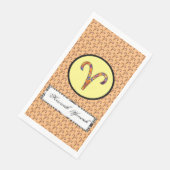 Aries Zodiac Symbol Element van Kenneth Yoncich Servet (Hoek)