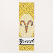 Aries Zodiac Symbol Element van Kenneth Yoncich Yogamat (Voorkant)