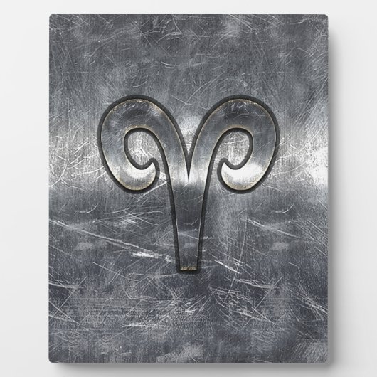 Aries Zodiac Symbol Industrial Style Fotoplaat (Voorkant)