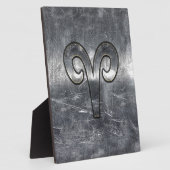 Aries Zodiac Symbol Industrial Style Fotoplaat (Zijkant)