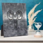 Aries Zodiac Symbol Industrial Style Fotoplaat (Zijkant)