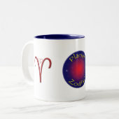 Aries Zodiac Symbol Mok (Voorkant links)