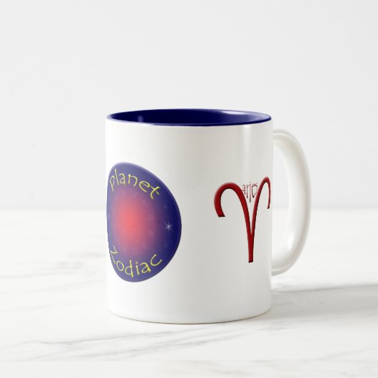 Aries Zodiac Symbol Mok (Voorkant rechts)