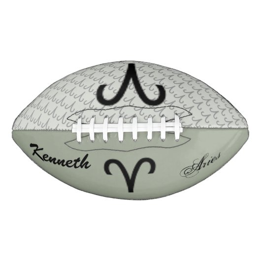 Aries Zodiac Symbol Standard van Kenneth Yoncich American Football (Voorkant)