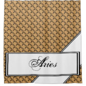 Aries Zodiac Symbol Standard van Kenneth Yoncich Douchegordijn (Voorkant)