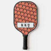 Aries Zodiac Symbol Standard van Kenneth Yoncich Pickleball Paddle (Achterkant)