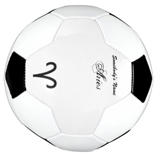 Aries Zodiac Symbol Standard van Kenneth Yoncich Voetbal (Gedraaid)