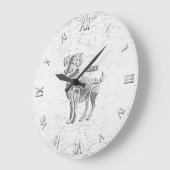 Aries Zodiac Symbol Wall Klock Round of Square Grote Klok (Hoek)
