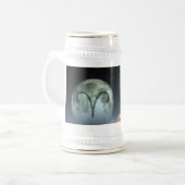 Aries Zodiac Symbool Bierpul (Voorkant links)