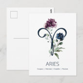 Aries Zodiac Symbool Briefkaart (Voorkant / Achterkant)