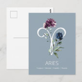Aries Zodiac Symbool Briefkaart (Voorkant / Achterkant)