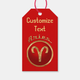 Aries Zodiac Symbool Cadeaulabel
