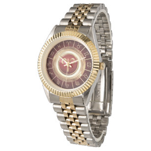 Aries Zodiac Symbool en het Horoscope Wiel Horloge