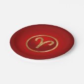 Aries Zodiac Symbool Papieren Bordje (Gekanteld)