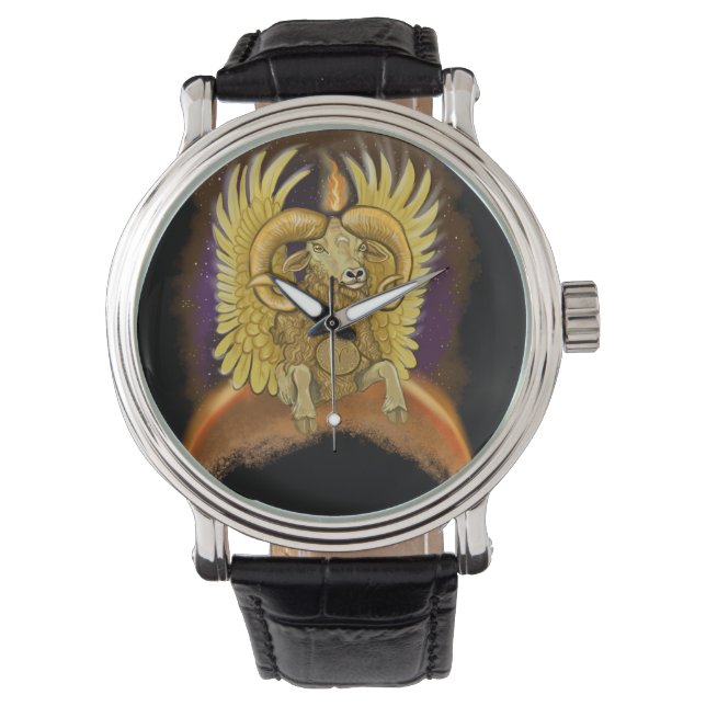 Aries Zodiac Watch Horloge (Voorkant)