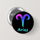 Aries zodiale knoppen ronde button 5,7 cm (Voorkant /achterkant)