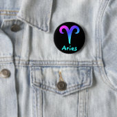 Aries zodiale knoppen ronde button 5,7 cm (In situ)