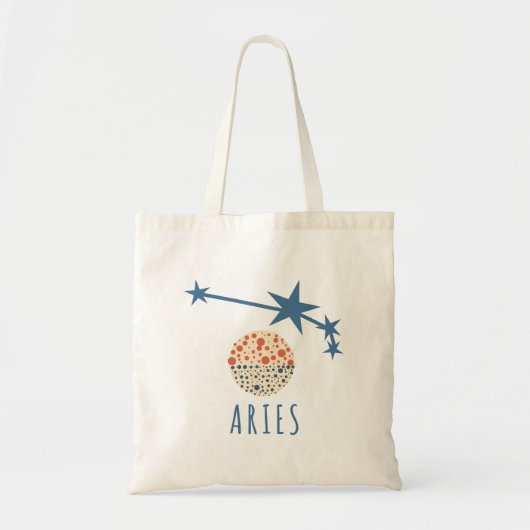 Aries-zodiateken Tote Bag (Voorkant)