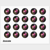 Aries - Zodiazenbord Ronde Sticker (Vel)