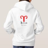 Aries zodiumteken hoodie (Achterkant)